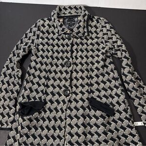 Anthropologie black and white sweater nick and mo